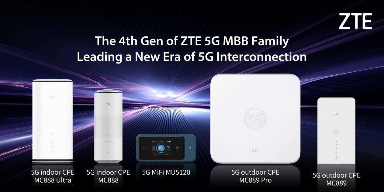 ZTE's new 4th generation 5G MBB family is now official